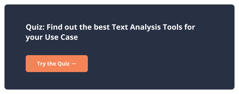 text analysis tool quiz conversational ai pure speech technology